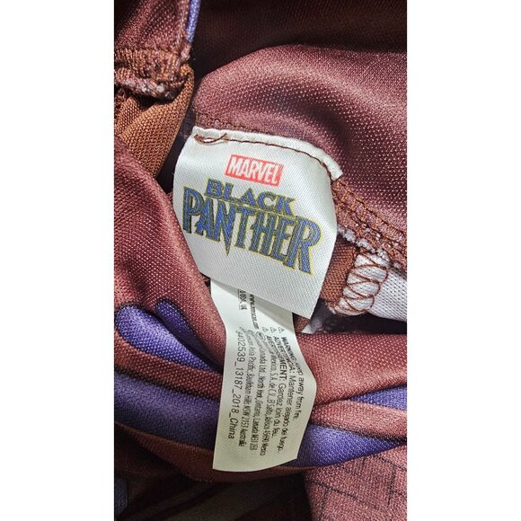 Girls Black Panther Shuri Costume JUMPSUIT ONLY Marvel Avengers Halloween Kids M - Picture 7 of 8